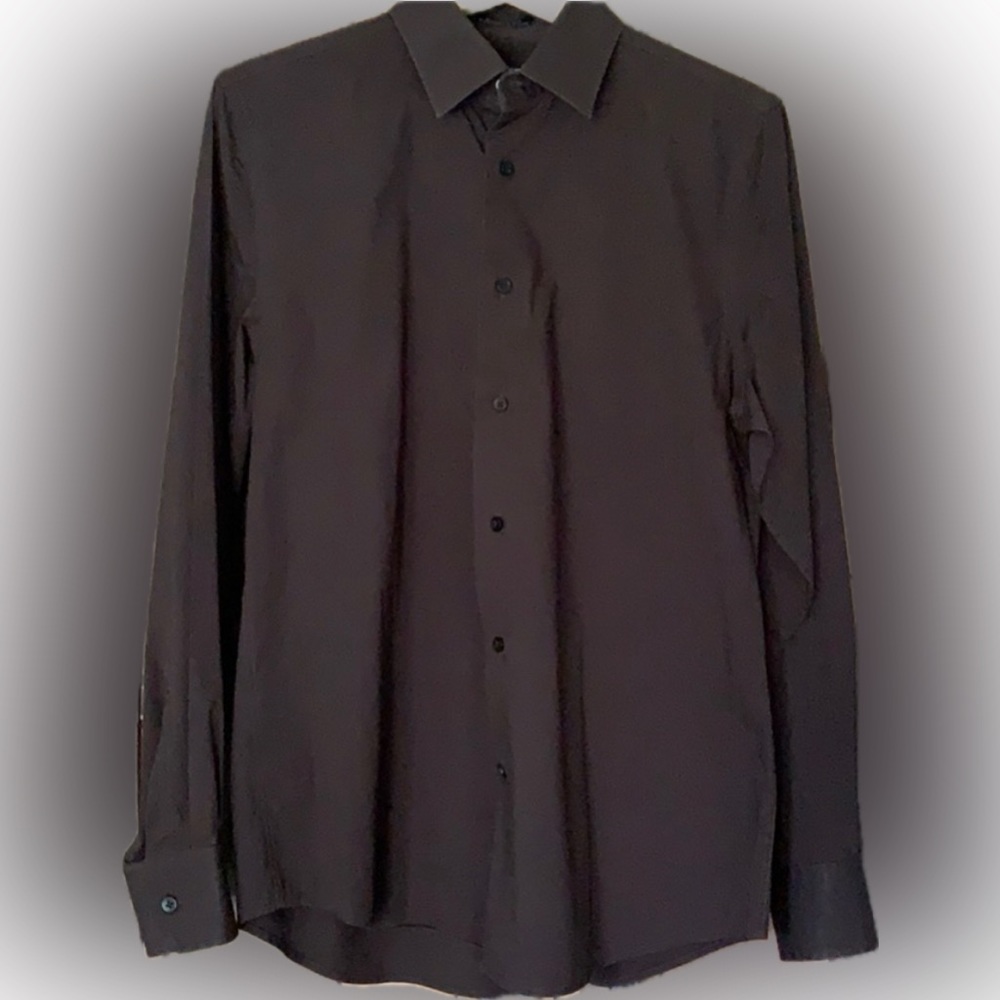 Express Men’s 1MX Fit Brown Dress Shirt - Size M